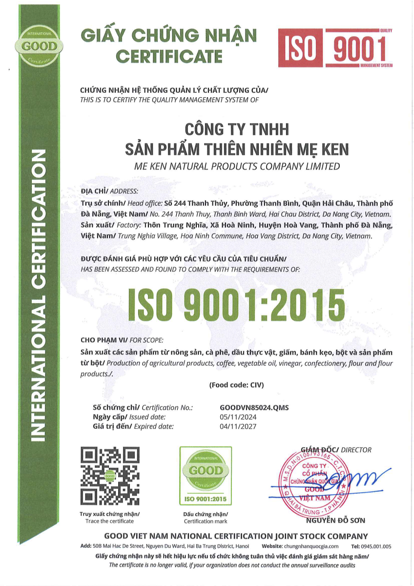 Chứng nhận ISO 9001:2015